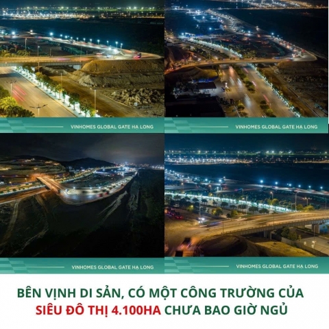 CÔNG TRƯỜNG KHÔNG NGỦ BÊN VỊNH HẠ LONG: SIÊU ĐÔ THỊ 4.100HA TĂNG TỐC THI CÔNG NGÀY ĐÊM